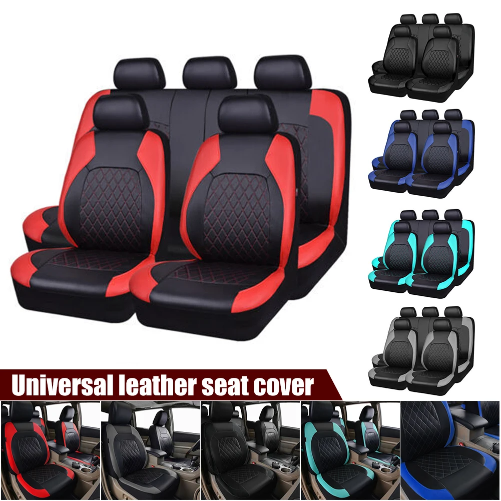 Universal Car Seat Cover Cushion PU Leather Front Rear Seats sets Headrest Cover for Car SUV Truck Five-Seat Covers Cushion suit
Universal Car Seat Cover Cushion PU Leather Front Rear Seats sets Headrest Cover for Car SUV Truck Five-Seat Covers Cushion suit