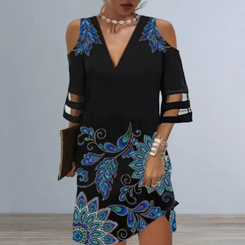 Popular Holiday Dress Thin Beach Dress Half Sleeve Versatile Elegant Style Summer Floral Print Dress
Popular Holiday Dress Thin Beach Dress Half Sleeve Versatile Elegant Style Summer Floral Print Dress
