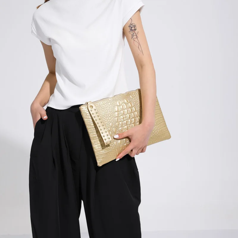 Women Crocodile Pattern Leather Day Clutches Fashion Gold Silver Shoulder Bags Women's Fashion Crossbody Bags Small Clutch Bags
Women Crocodile Pattern Leather Day Clutches Fashion Gold Silver Shoulder Bags Women's Fashion Crossbody Bags Small Clutch Bags