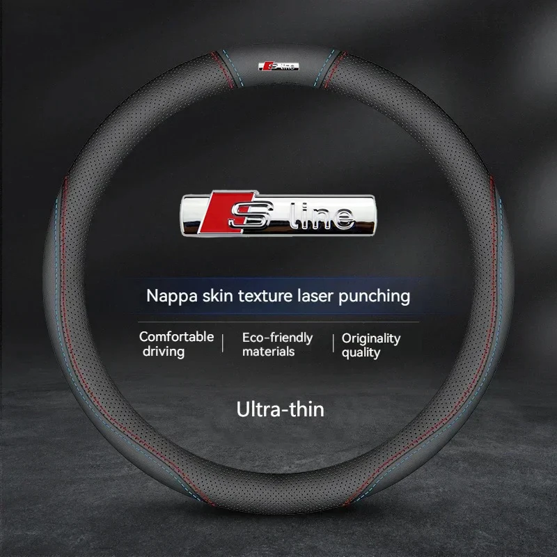 37-38см Автомобильный кожаный перфорированный чехол на руль Audi A3 A4 A5 A6 A7 A8 Q1 Q2 Q3 Q5 Q7 Q8 S3 S4 S5 S6 RS3 RS4 RS5 TT
37-38см Автомобильный кожаный перфорированный чехол на руль Audi A3 A4 A5 A6 A7 A8 Q1 Q2 Q3 Q5 Q7 Q8 S3 S4 S5 S6 RS3 RS4 RS5 TT