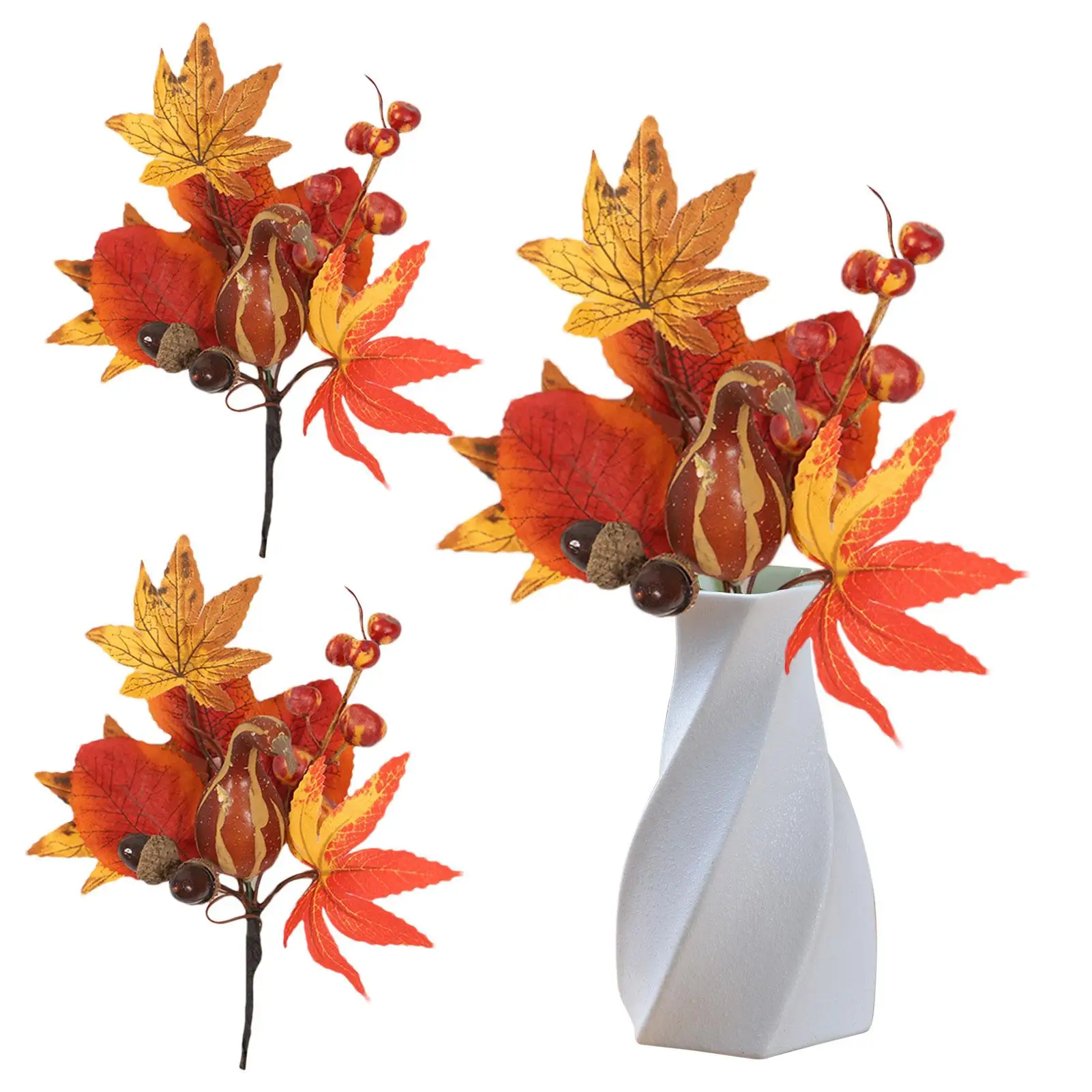 Silk Maple Leaves Branches 3 Pieces Artificial Maple Leaves Branches Autumn Faux Fall Leaves For Thanksgiving Decoration
Silk Maple Leaves Branches 3 Pieces Artificial Maple Leaves Branches Autumn Faux Fall Leaves For Thanksgiving Decoration