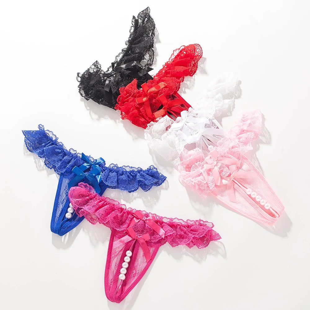Lace Open Crotch Thong Massage Pearl Fun Underwear Sexy Transparent Hot No Taken Off T Pants
Lace Open Crotch Thong Massage Pearl Fun Underwear Sexy Transparent Hot No Taken Off T Pants