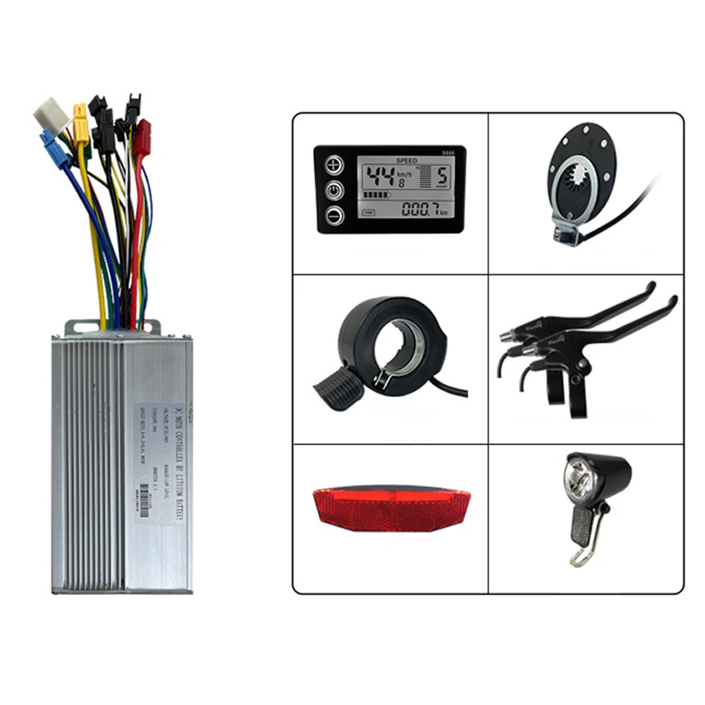 Parts Ebike Accessories Kit S866 Dispaly Taillight 130X Throttle 36-48V/30A Controller Brake Lever Front Light
Parts Ebike Accessories Kit S866 Dispaly Taillight 130X Throttle 36-48V/30A Controller Brake Lever Front Light