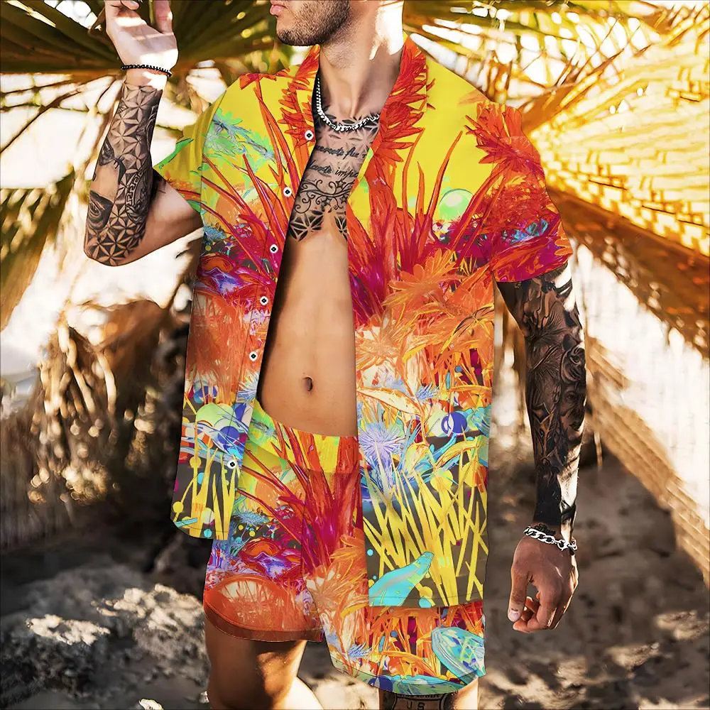 Summer 2022 New Ins Harajuku Short Sleeve Floral Shirt Hawaiian Beach Vacation Fashion Trend Loose 3d Print Thin Broken Fl
Summer 2022 New Ins Harajuku Short Sleeve Floral Shirt Hawaiian Beach Vacation Fashion Trend Loose 3d Print Thin Broken Fl