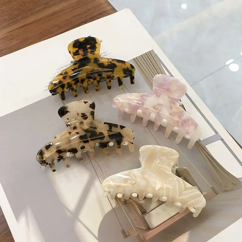 Acetate Leopard Print Acrylic Hairpins Hair Crab Clamp Women Girl Vintage Hair Clip Headwear Marble Spring Hair Accessories
Acetate Leopard Print Acrylic Hairpins Hair Crab Clamp Women Girl Vintage Hair Clip Headwear Marble Spring Hair Accessories