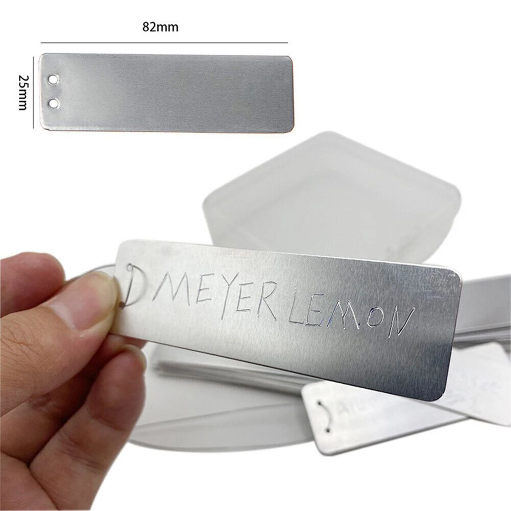 50pcs Aluminum Plant Labels Hang Tags Waterproof Flower Seed Varieties Tagging Marker Garden Labels Plaques For Plants Sign
50pcs Aluminum Plant Labels Hang Tags Waterproof Flower Seed Varieties Tagging Marker Garden Labels Plaques For Plants Sign