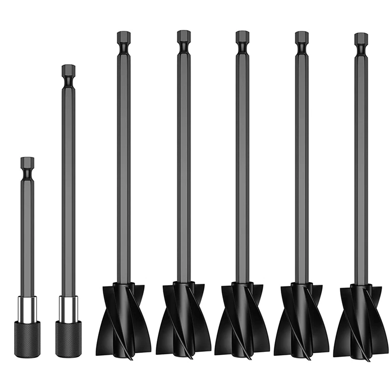 5Pcs Resin Mixer Paddles With 2 Extension Rods, Reusable Paint Mixer Paint Stirrer Drill Attachment
5Pcs Resin Mixer Paddles With 2 Extension Rods, Reusable Paint Mixer Paint Stirrer Drill Attachment