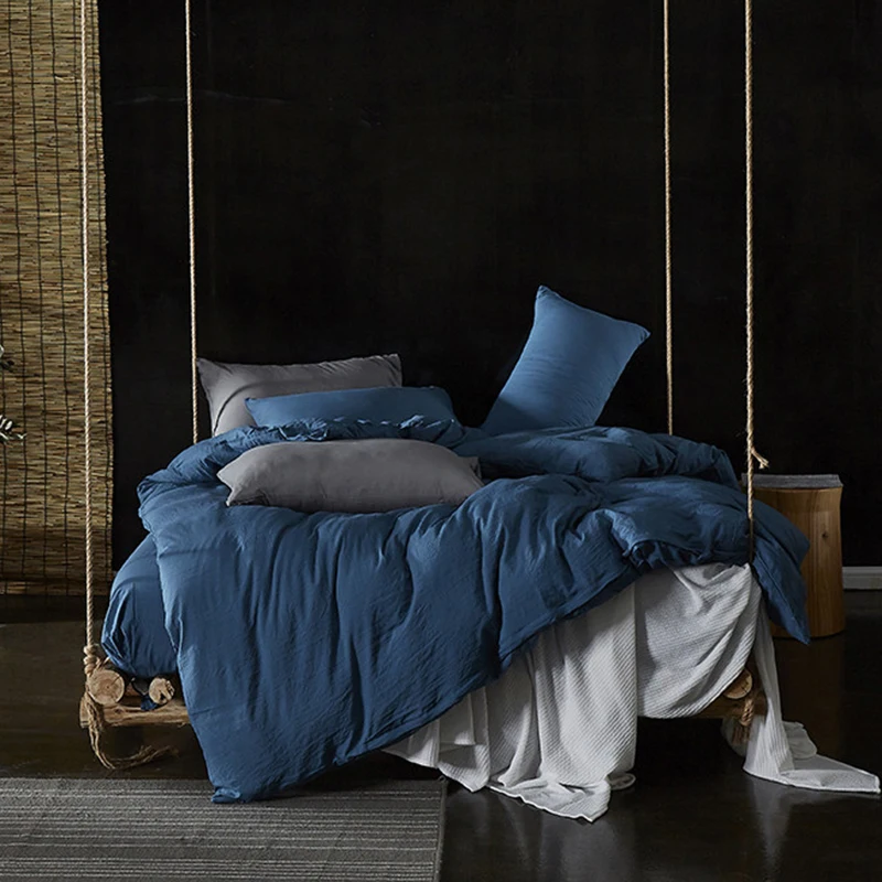 Soft Washed Cotton Bedding Set Solid Color Bedlinen Twin Queen King Duvet Cover Bed Sheet Pillowcase Adult Luxurious Bedclothes
Soft Washed Cotton Bedding Set Solid Color Bedlinen Twin Queen King Duvet Cover Bed Sheet Pillowcase Adult Luxurious Bedclothes