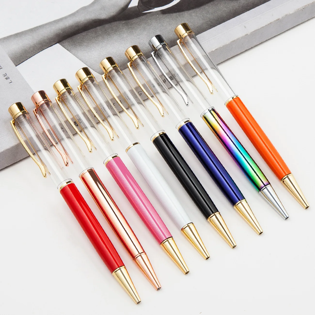 Diy Empty Pipe Ballpoint Pen for Writing Cute School Accessories for Students Stationery Personalized Gift Metal Ball Pen
Diy Empty Pipe Ballpoint Pen for Writing Cute School Accessories for Students Stationery Personalized Gift Metal Ball Pen