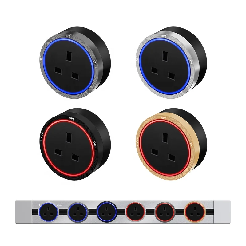 Electrical Extension Wall Mounted Power Track Socket P2 Series Surface Silver 60cm Track Outlet with 3 LED Adapters
Electrical Extension Wall Mounted Power Track Socket P2 Series Surface Silver 60cm Track Outlet with 3 LED Adapters