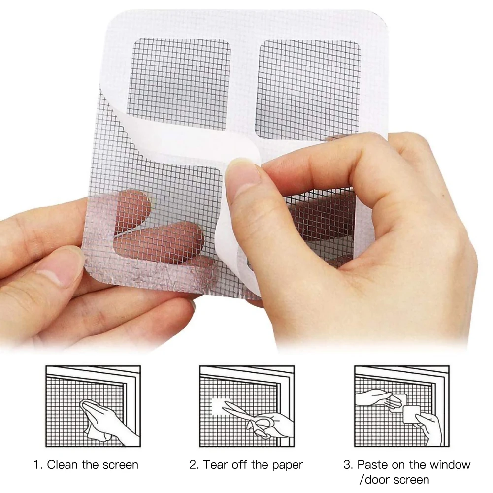 5 / 20pcs Set Of Anti-mosquito Repair Stickers Durable Anti-Insect Fly Bug Door Window Mosquito Screen Repair Net Repair Patch
5 / 20pcs Set Of Anti-mosquito Repair Stickers Durable Anti-Insect Fly Bug Door Window Mosquito Screen Repair Net Repair Patch