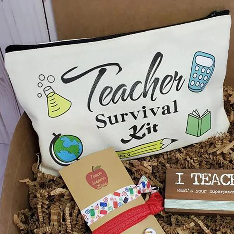 Teacher Survival Kit Bag Pencil Pouch back to school End of Year birthday Teachers' Day Christmas Graduation Thank you Gift 
Teacher Survival Kit Bag Pencil Pouch back to school End of Year birthday Teachers' Day Christmas Graduation Thank you Gift