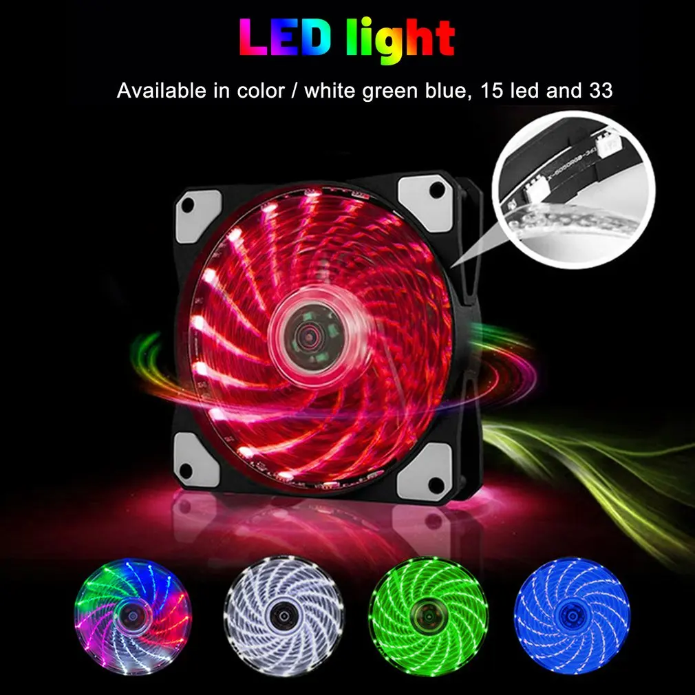 RGB PC Case Fans Computer Case Cooling Fan 12V DC 15 Lights Streamer Chassis Fan 12CM RGB LED PWM Light Heat Dissipation Fan
RGB PC Case Fans Computer Case Cooling Fan 12V DC 15 Lights Streamer Chassis Fan 12CM RGB LED PWM Light Heat Dissipation Fan