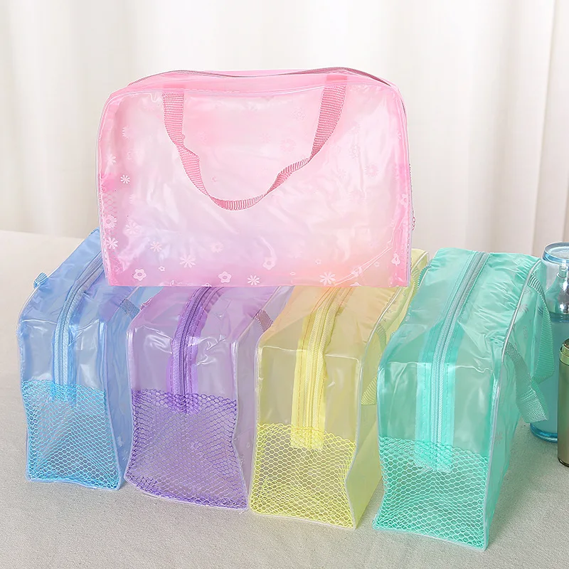 Floral transparent rainproof cosmetics bag, wash bag, bath products, travel Storage bag W
Floral transparent rainproof cosmetics bag, wash bag, bath products, travel Storage bag W