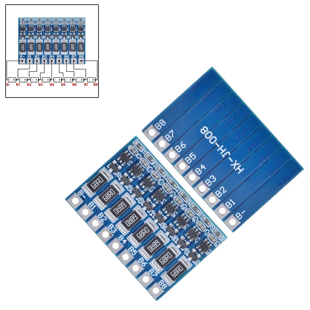 8S 4.2v Li-ion Balancer Board Li-ion Balncing Full Charge Battery Balance Board For Increasing The Charging Equalization
8S 4.2v Li-ion Balancer Board Li-ion Balncing Full Charge Battery Balance Board For Increasing The Charging Equalization