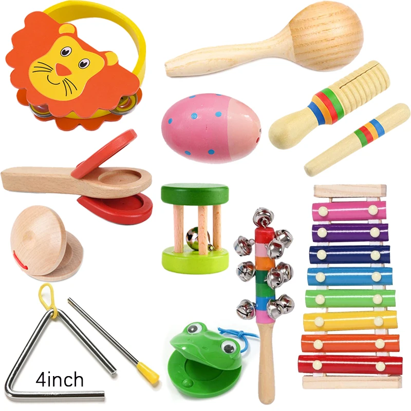 11Pcs Kids Baby Musical Instruments Set Montessori Toys For 2 3 4 5 6 Years Old Children Early Educational Brinquedos Infantil
11Pcs Kids Baby Musical Instruments Set Montessori Toys For 2 3 4 5 6 Years Old Children Early Educational Brinquedos Infantil