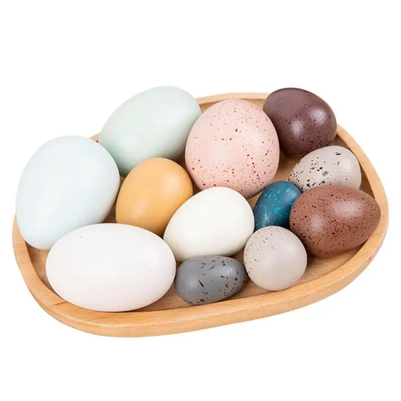 Fake Eggs 12Pcs Egg Toy For Kids Easter Wood Eggs Easter Wooden Hanging Ornaments Painted Wood Hanging Decorations For Easter
Fake Eggs 12Pcs Egg Toy For Kids Easter Wood Eggs Easter Wooden Hanging Ornaments Painted Wood Hanging Decorations For Easter