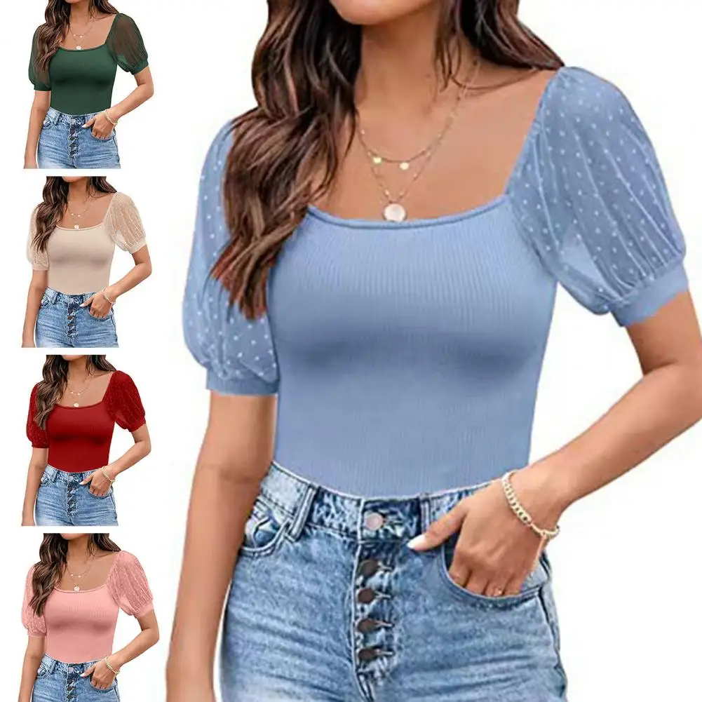 Women T-shirt Stylish Casual Mesh Elastic Women T-shirt Female Clothes Lady Summer Top Lady T-shirt
Women T-shirt Stylish Casual Mesh Elastic Women T-shirt Female Clothes Lady Summer Top Lady T-shirt