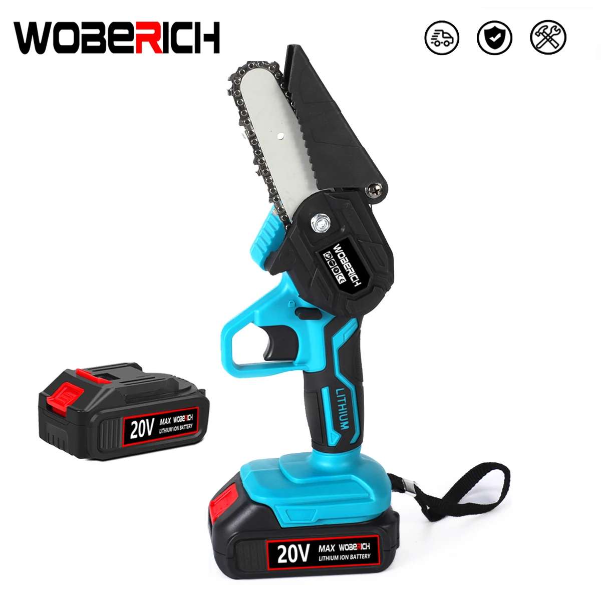 21V 4 inch Mini Cordless Electric Chain Saw 1/2 Li-ion Battery One-hand Garden Wood Cutting Pruning Saw For Makita 18V Battery
21V 4 inch Mini Cordless Electric Chain Saw 1/2 Li-ion Battery One-hand Garden Wood Cutting Pruning Saw For Makita 18V Battery
