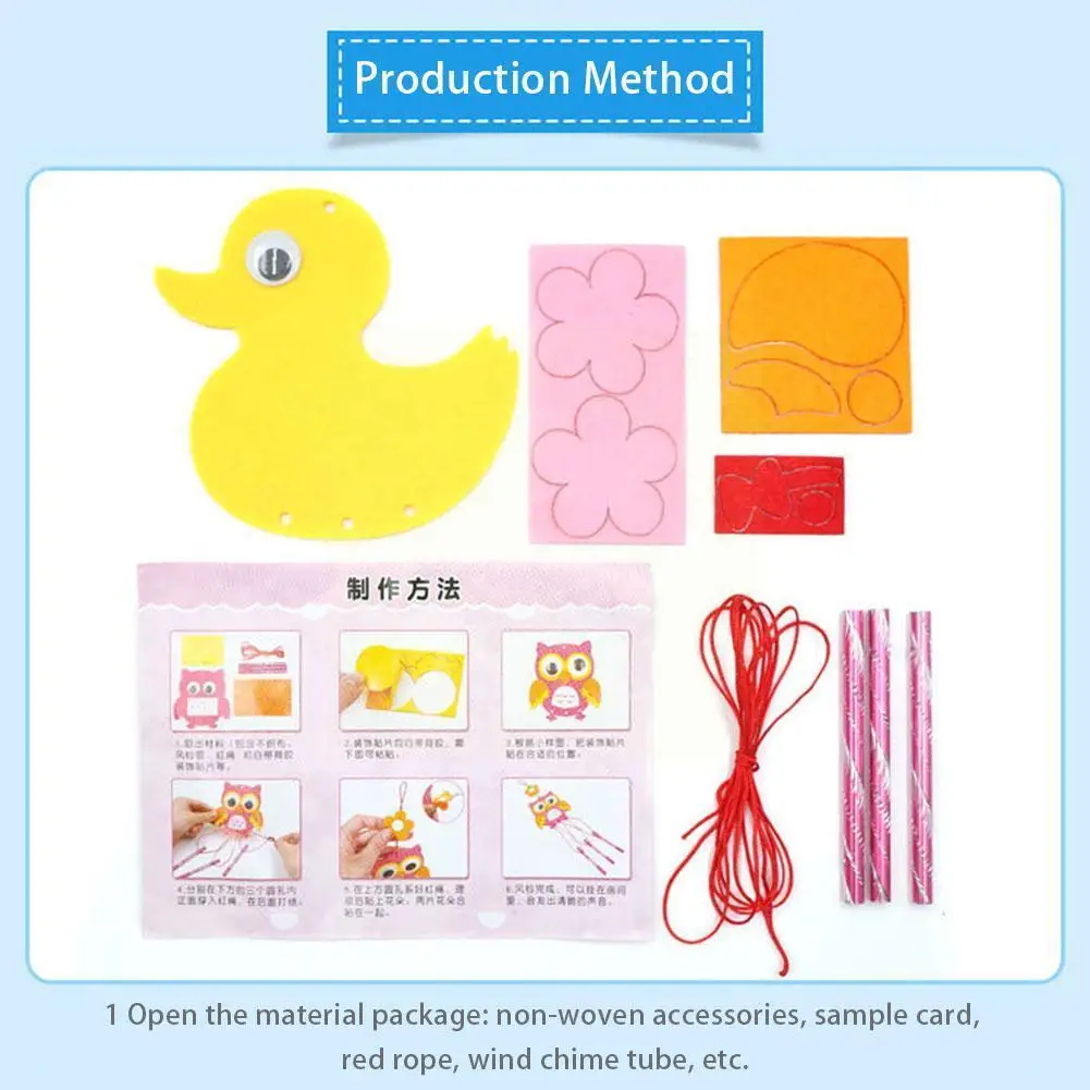Kids Diy Manual Wind Chime Non Woven Fabric Cute Cartoon Puzzle Hanging Craft Kit Funny Educational Toy Decoration For Chil D0t2 
Kids Diy Manual Wind Chime Non Woven Fabric Cute Cartoon Puzzle Hanging Craft Kit Funny Educational Toy Decoration For Chil D0t2