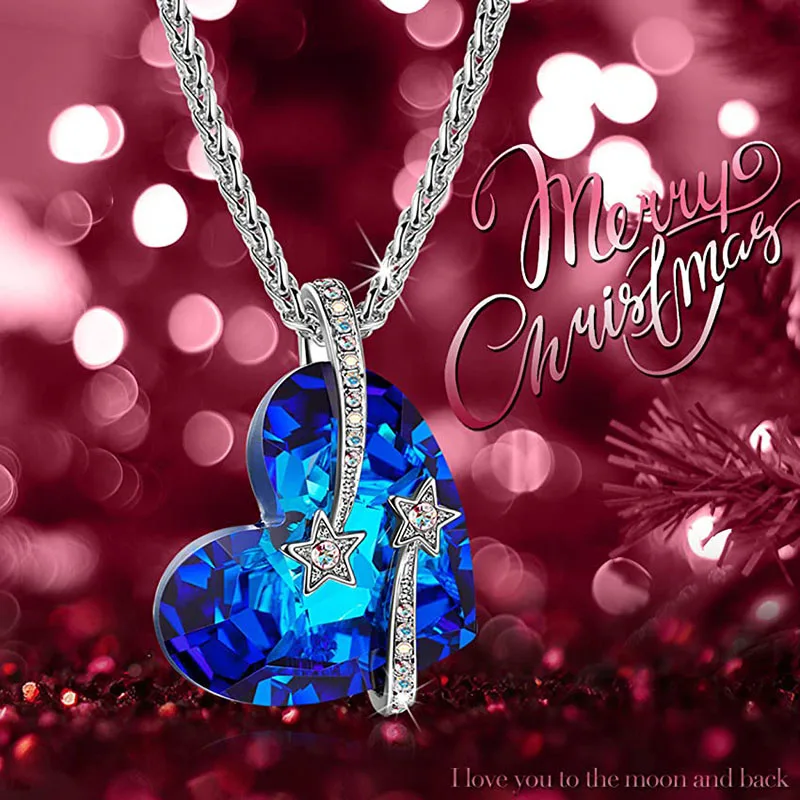 Heart Shaped Blue Crystal Venus Necklace Delicate Fashion Pendant Jewelry Ladies Birthday Gift Her Anniversary Graduation Gift
Heart Shaped Blue Crystal Venus Necklace Delicate Fashion Pendant Jewelry Ladies Birthday Gift Her Anniversary Graduation Gift