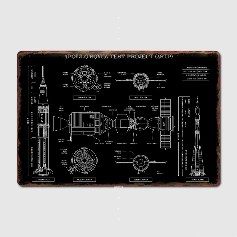 Apollo Soyuz Test Project - ASTP Metal Sign Wall Mural Kitchen Design Wall Decor Tin Sign Poster Room Decoration
Apollo Soyuz Test Project - ASTP Metal Sign Wall Mural Kitchen Design Wall Decor Tin Sign Poster Room Decoration