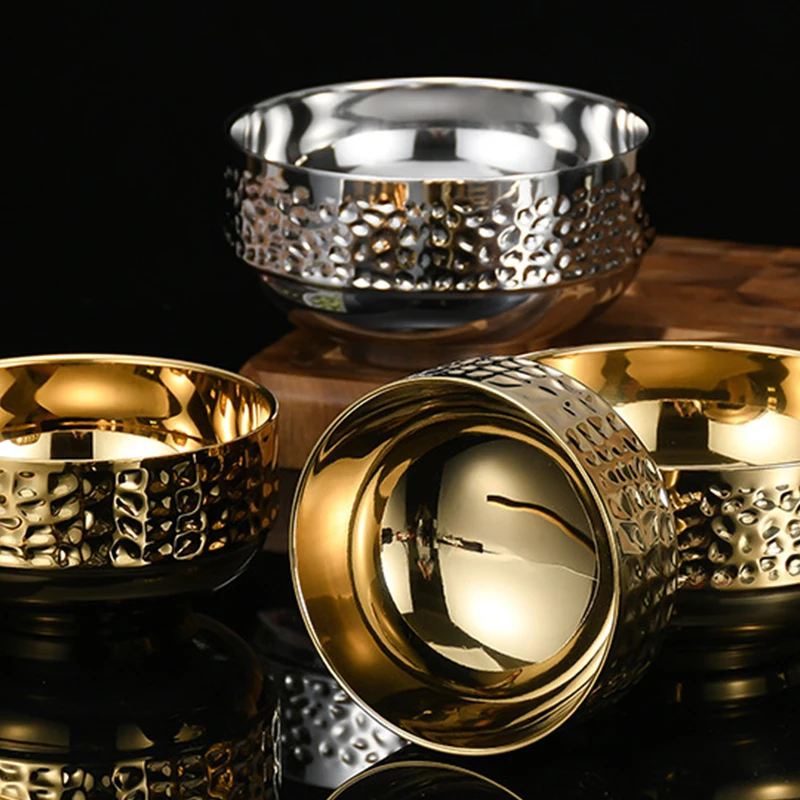 Чаша Корейская из нержавеющей стали, с двойной изоляцией, 304 
Чаша Корейская из нержавеющей стали, с двойной изоляцией, 304