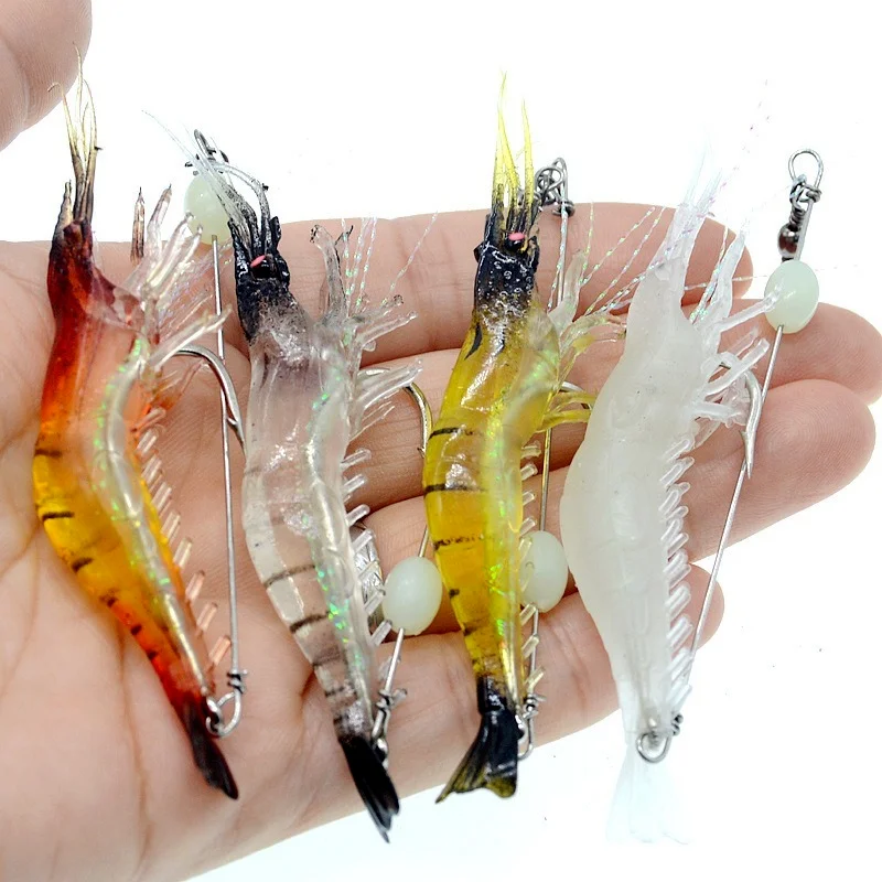 1PC Hot Sale Fishing Artificial Bait 9cm 6g Luminous Bead Shrimp Silicon Soft Bait with Hooks Swivels Rigs Fishing Tackle
1PC Hot Sale Fishing Artificial Bait 9cm 6g Luminous Bead Shrimp Silicon Soft Bait with Hooks Swivels Rigs Fishing Tackle
