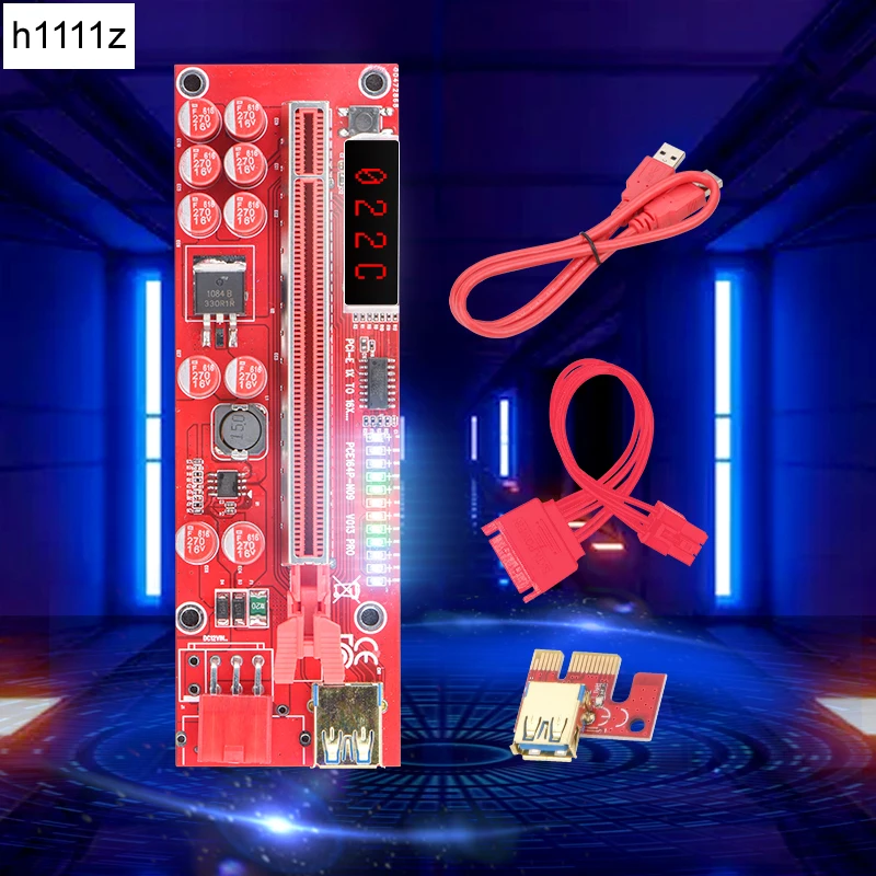 PCIE Riser V013 Pro GPU Riser for Video Card Riser 013 Pro PCI Express X16 6Pin USB 3.0 LED Temperature for Bitcoin Miner Mining
PCIE Riser V013 Pro GPU Riser for Video Card Riser 013 Pro PCI Express X16 6Pin USB 3.0 LED Temperature for Bitcoin Miner Mining