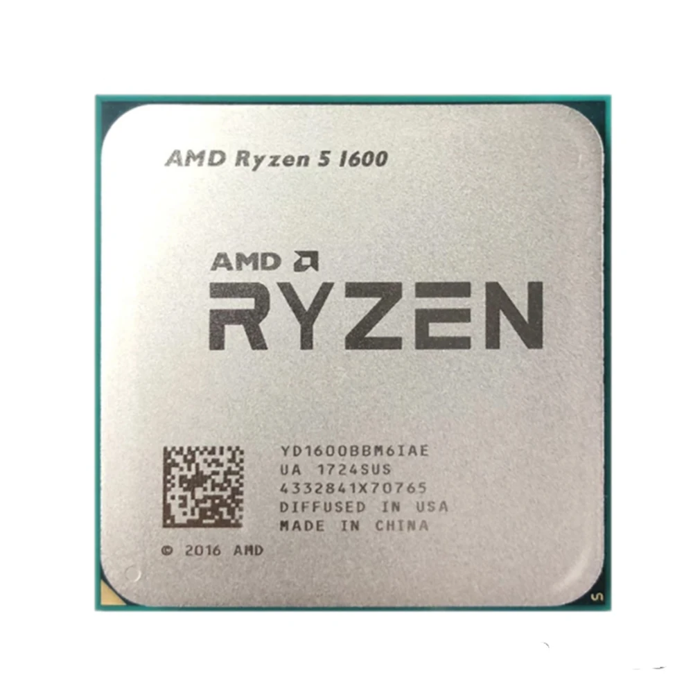 AMD Ryzen 5 1600 R5 1600 3.2 GHz Six-Core Twelve Thread 65W CPU Processor YD1600BBM6IAE Socket AM4
AMD Ryzen 5 1600 R5 1600 3.2 GHz Six-Core Twelve Thread 65W CPU Processor YD1600BBM6IAE Socket AM4