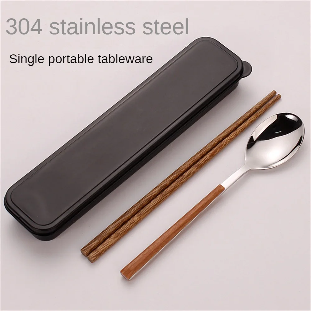 Stainless Steel Portable Students Tableware One-person Chopsticks Travel Portable Dinnerware Kitchen Accessories Three-piece Set
Stainless Steel Portable Students Tableware One-person Chopsticks Travel Portable Dinnerware Kitchen Accessories Three-piece Set