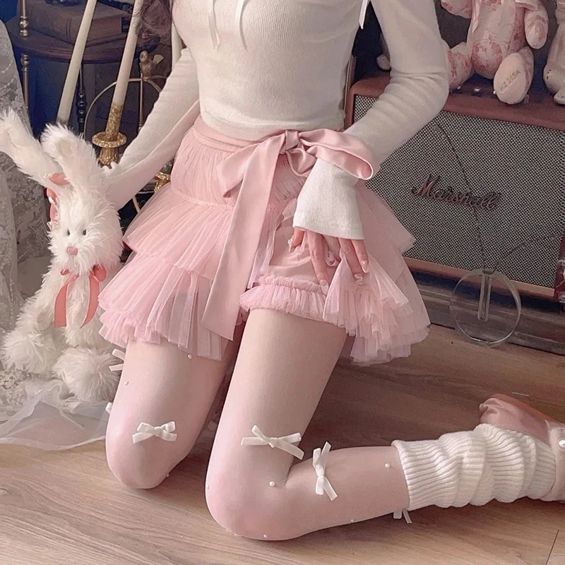 Y2K Women Ball Gown Skirts Summer Fashion Bow Tie Bandage Female Mini Skirts Ballet Style All Match High Waist A Line Skirts
Y2K Women Ball Gown Skirts Summer Fashion Bow Tie Bandage Female Mini Skirts Ballet Style All Match High Waist A Line Skirts