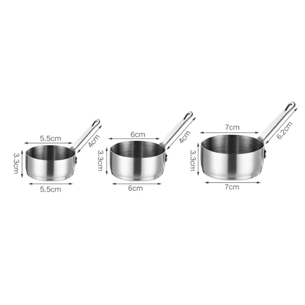Stockpots Sauce Pan With A Hanging Hole 1pcs 60-100ml Cup Kitchen Long Handle Milk Pot Mini Small Stainless Steel
Stockpots Sauce Pan With A Hanging Hole 1pcs 60-100ml Cup Kitchen Long Handle Milk Pot Mini Small Stainless Steel