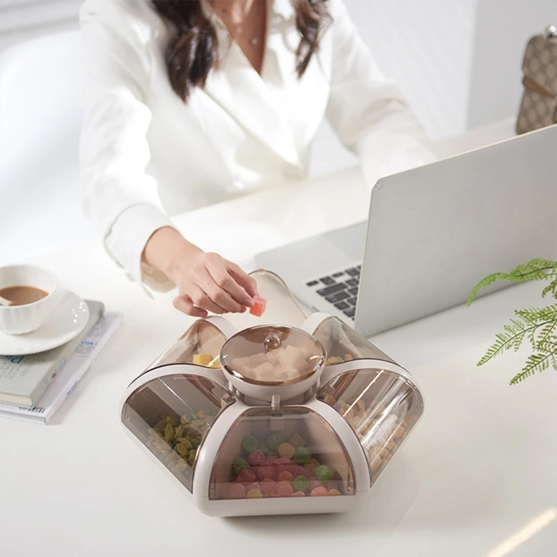 Creative Dried Fruit Box, Multifunction Snack Storage Container Sectional Tray with Clear Window on the Lid, 6 Compartments
Creative Dried Fruit Box, Multifunction Snack Storage Container Sectional Tray with Clear Window on the Lid, 6 Compartments