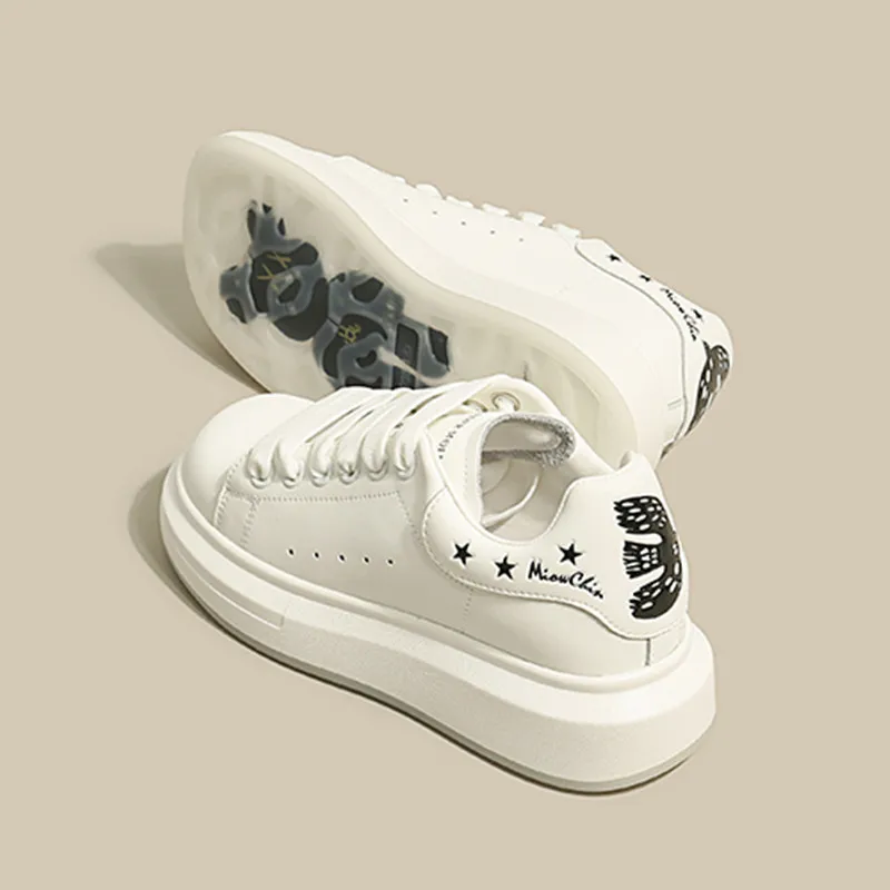 Women Shoes Thick Sole Casual White Shoes Leather Platform Sneakers Women Vulcanize Shoes Casual White Sneaker Zapatos Mujer
Women Shoes Thick Sole Casual White Shoes Leather Platform Sneakers Women Vulcanize Shoes Casual White Sneaker Zapatos Mujer