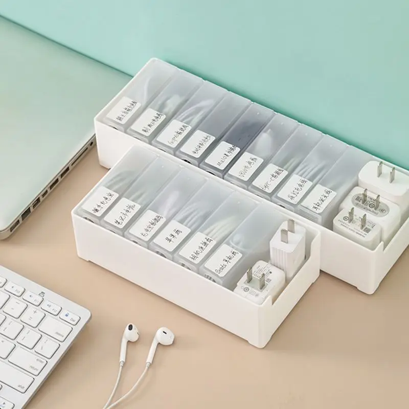 Cable Storage Box Transparent Plastic Data Line Storage Container for Desk Stationery Makeup Organizer, Key and Jewelry Box
Cable Storage Box Transparent Plastic Data Line Storage Container for Desk Stationery Makeup Organizer, Key and Jewelry Box