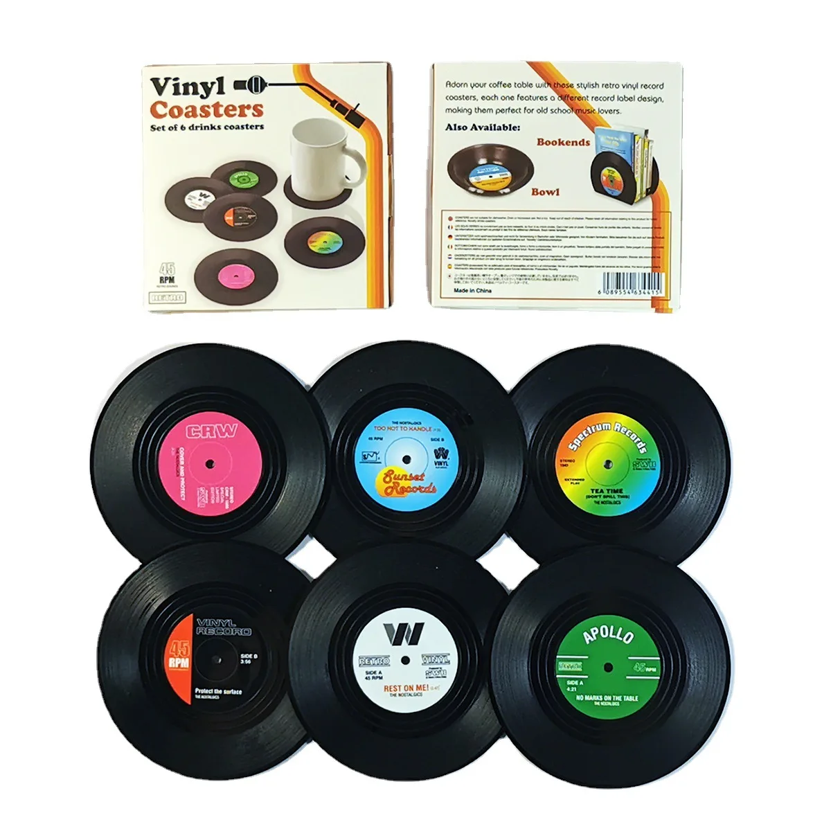 Creative Retro Vinyl Record Coaster Thermal Insulation Non-Slip Plastic Coffee Tea Coaster Desktop Beverage Decoration Coaster
Creative Retro Vinyl Record Coaster Thermal Insulation Non-Slip Plastic Coffee Tea Coaster Desktop Beverage Decoration Coaster
