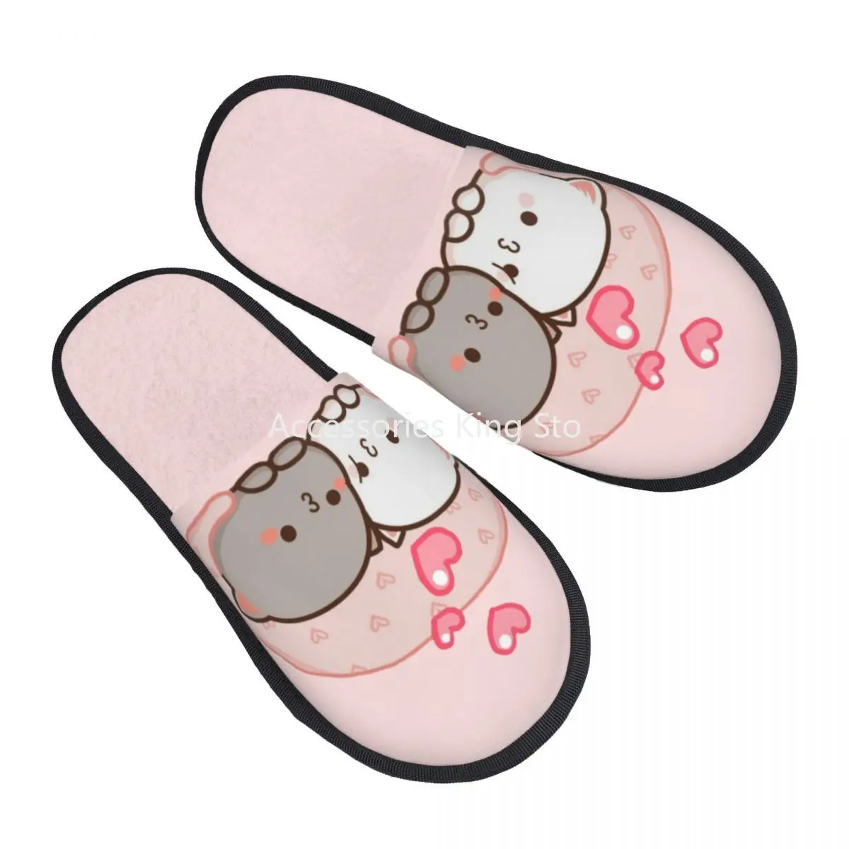 Custom Women Cute Mochi Cat Peach And Goma Love Kiss House Slippers Cozy Warm Memory Foam Fluffy Slipper Indoor Outdoor Shoes
Custom Women Cute Mochi Cat Peach And Goma Love Kiss House Slippers Cozy Warm Memory Foam Fluffy Slipper Indoor Outdoor Shoes