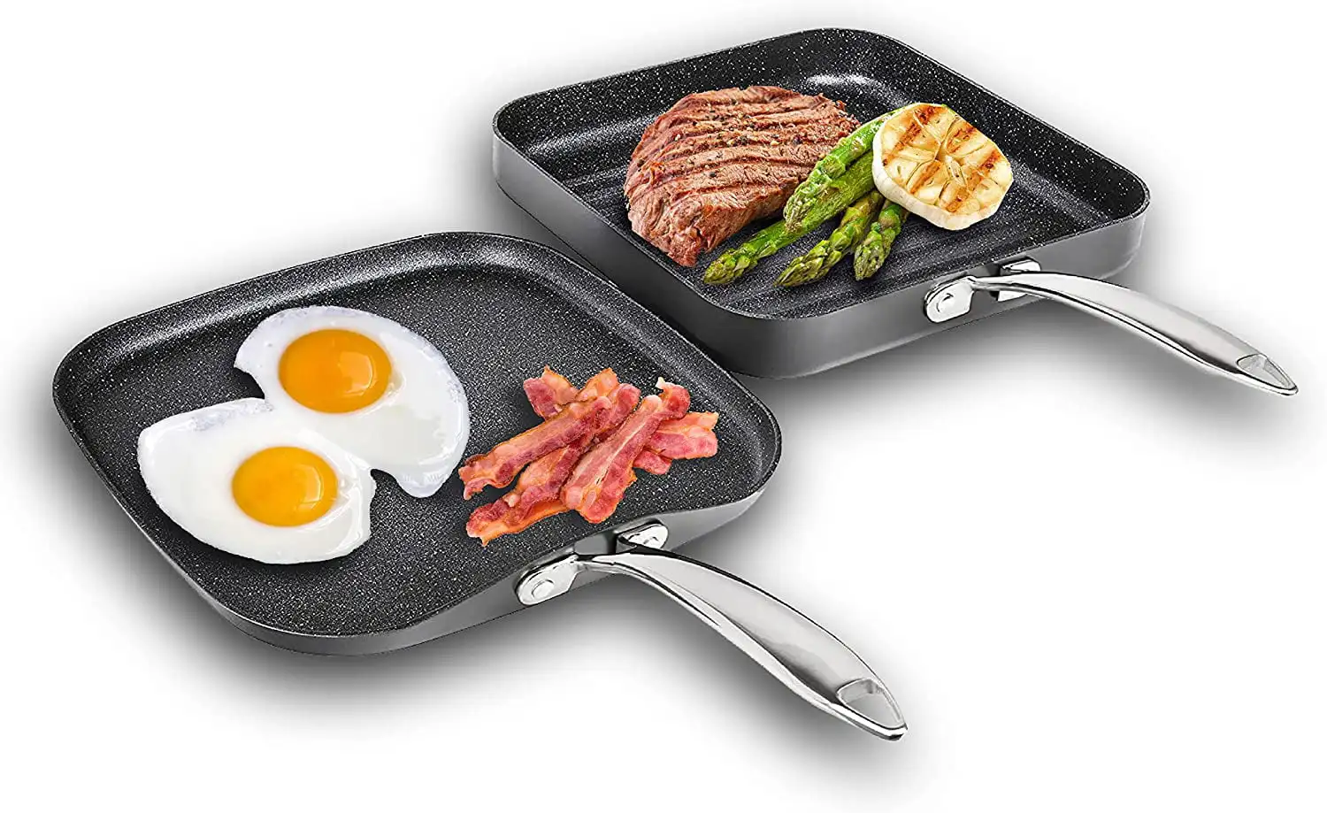 Diamond Pro Non-stick Hard Anodized Aluminum Grill and Griddle Set
Diamond Pro Non-stick Hard Anodized Aluminum Grill and Griddle Set