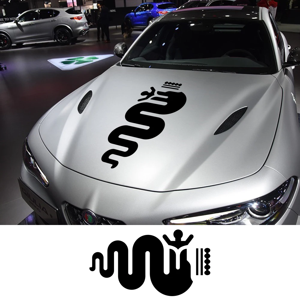 Car Hood Cover Stickers DIY Auto Vinyl Film Decals For Alfa Romeo MiTo Giulia Giulietta 147 156 159 166 Car Tuning Accessories
Car Hood Cover Stickers DIY Auto Vinyl Film Decals For Alfa Romeo MiTo Giulia Giulietta 147 156 159 166 Car Tuning Accessories