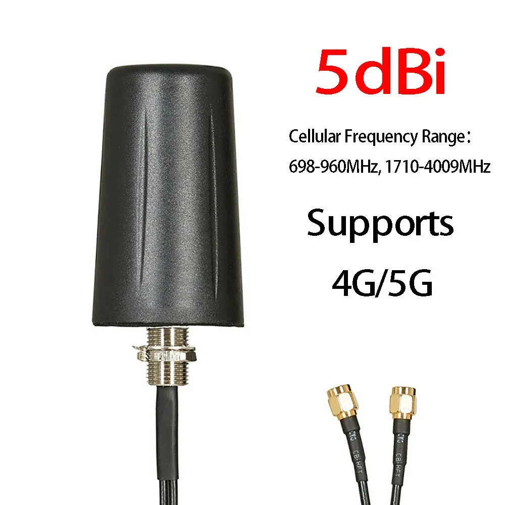 5G 4G LTE MiMo 5dBi Outdoor Broadband Mobile Antenna Vehicle External Antenna SMA Connectors 3 M RG174 Cable Antenna Kit
5G 4G LTE MiMo 5dBi Outdoor Broadband Mobile Antenna Vehicle External Antenna SMA Connectors 3 M RG174 Cable Antenna Kit