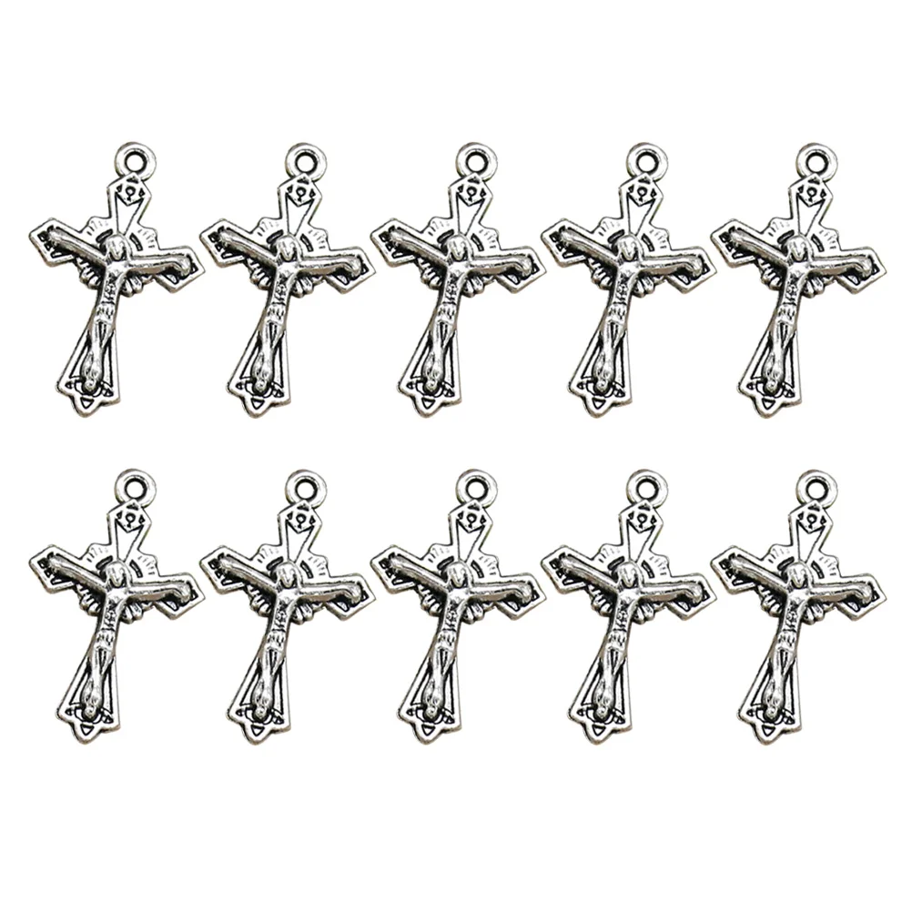 20pcs Alloy Crucifix Pendant Delicate Charms DIY Jewelry Making Accessories for Necklace Bracelet ( Silver)
20pcs Alloy Crucifix Pendant Delicate Charms DIY Jewelry Making Accessories for Necklace Bracelet ( Silver)