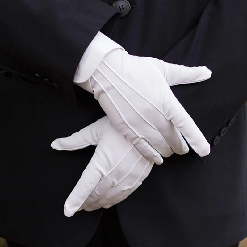 

2022 New White Formal Gloves Tactical Gloves Tuxedo Honor Guard Parade Santa Men Inspection Winter Gloves 1Pair
