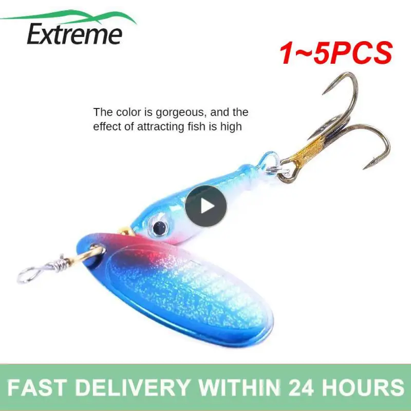 

1~5PCS Spinner Lure5.5cm 9g Fishing Lure With Treble Hook Metal Spoon Baits Hard Pesca Crankbait Fishing Lure Fishing Tackle