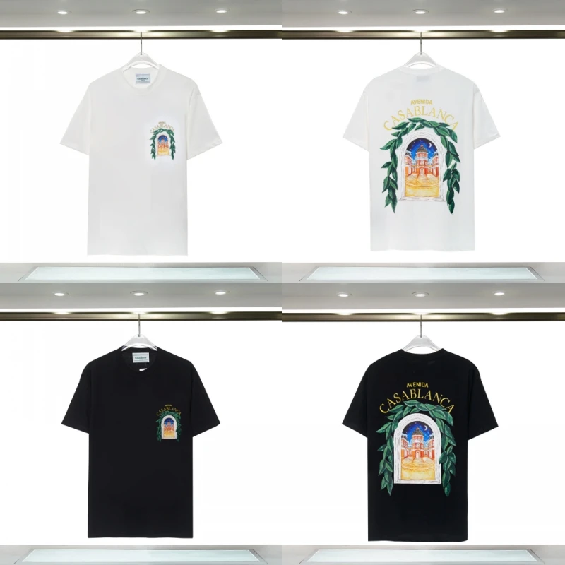 AVENIDA Casablanca Greenery Star Castle Print T Shirt Men Women High Quality Streetwear Tennis Club Short Sleeve Tees Top Summer
AVENIDA Casablanca Greenery Star Castle Print T Shirt Men Women High Quality Streetwear Tennis Club Short Sleeve Tees Top Summer