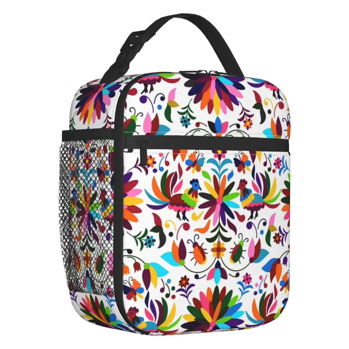 Мексиканские птицы Otomi с цветочной вышивкой Изолированные сумки для обеда с цветами в стиле народного искусства герметичный термоохладитель бэнто коробка для женщин и детей
Мексиканские птицы Otomi с цветочной вышивкой Изолированные сумки для обеда с цветами в стиле народного искусства герметичный термоохладитель бэнто коробка для женщин и детей