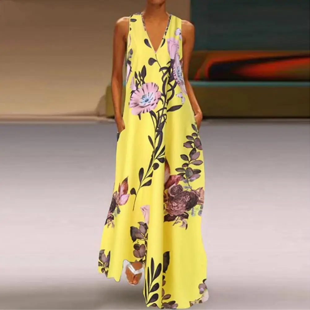 Summer robe Floral Printing All Match Ankle Length Charming Casual Dress Women's Sundress Casual Summer Long Vestido summer
Summer robe Floral Printing All Match Ankle Length Charming Casual Dress Women's Sundress Casual Summer Long Vestido summer
