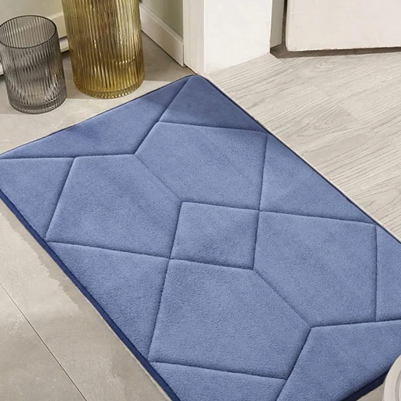 Inyahome Memory Foam Bath Mat Diamond Ultra Soft Velvet Non-Slip Better Durable Bath Rugs Machine Washable Bath Room Carpet Navy
Inyahome Memory Foam Bath Mat Diamond Ultra Soft Velvet Non-Slip Better Durable Bath Rugs Machine Washable Bath Room Carpet Navy