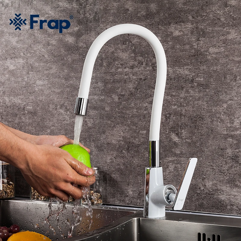 Frap Brass White Kitchen Faucet Deck Mounted Sink Faucet Tap Cold And Hot Water Mixer Kitchen Accessories F4458
Frap Brass White Kitchen Faucet Deck Mounted Sink Faucet Tap Cold And Hot Water Mixer Kitchen Accessories F4458