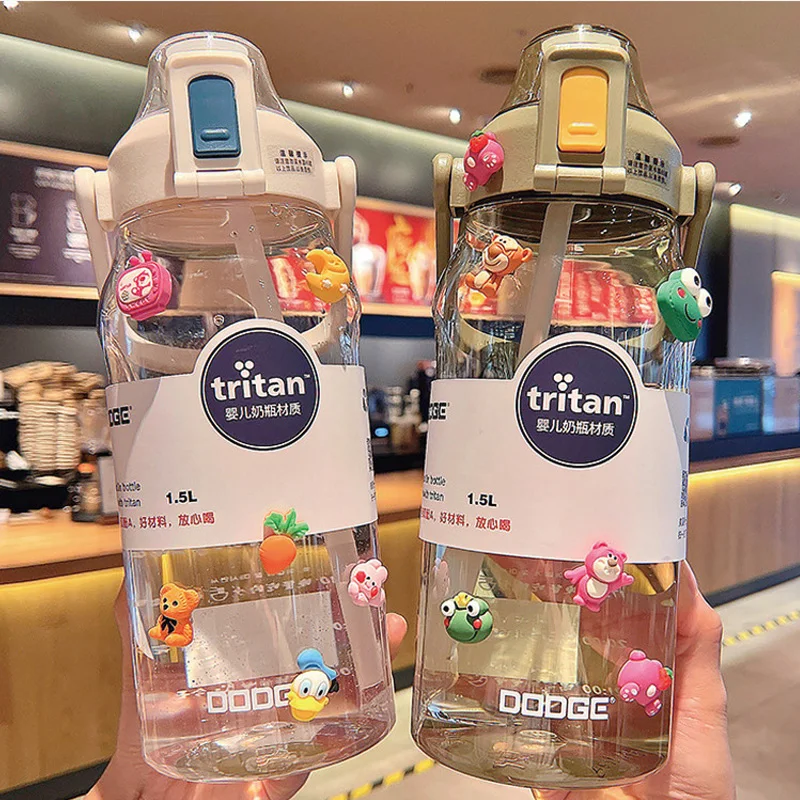 Sport Water Bottle Large Capacity Plastic Straw Water Cup Fitness Big Bottles 1500ML/2000ML Travel Outdoor Cooling Water Cup
Sport Water Bottle Large Capacity Plastic Straw Water Cup Fitness Big Bottles 1500ML/2000ML Travel Outdoor Cooling Water Cup